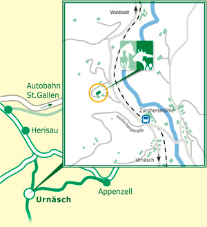 Anfahrt Urn&auml;sch